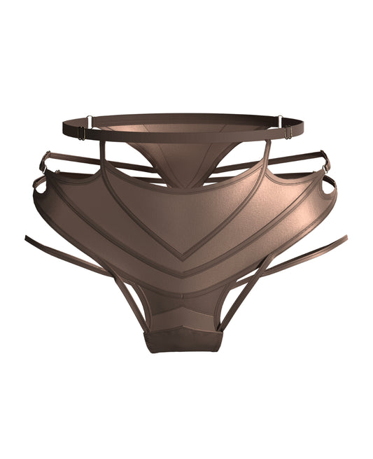 Gothic silk strings beige