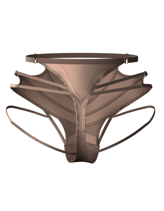 Gothic silk strings beige