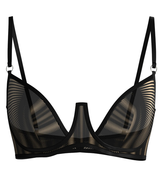 Demi bra gothic pattern