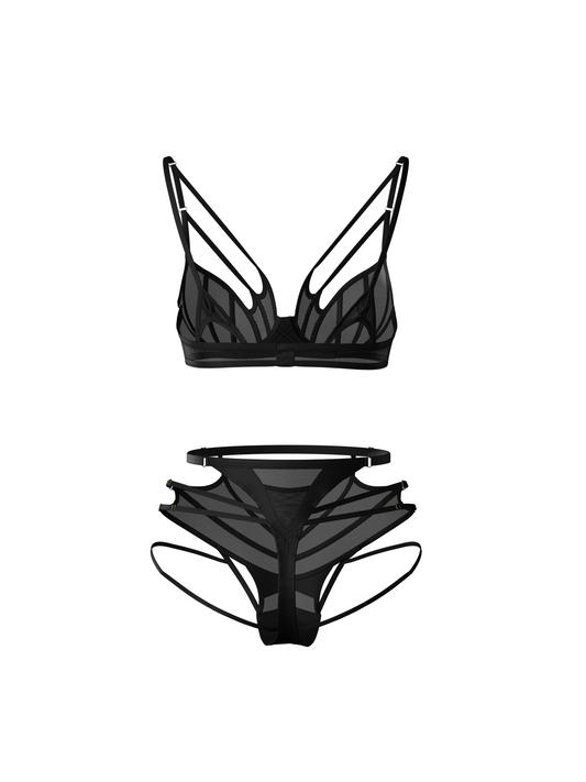 Gothic silk line - black